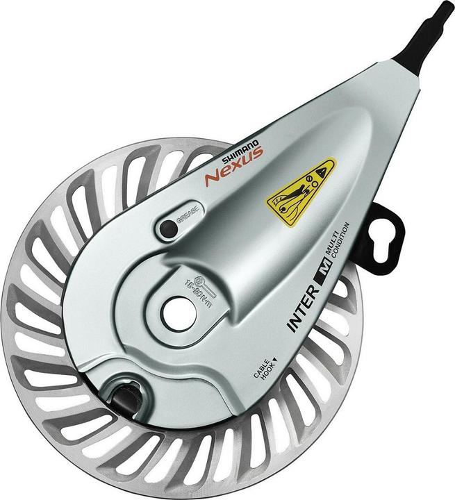 Actual product image Shimano Roller brake Nexus BR-C6000-F front w/M10 nut (Front wheel brake, Brake Caliper)