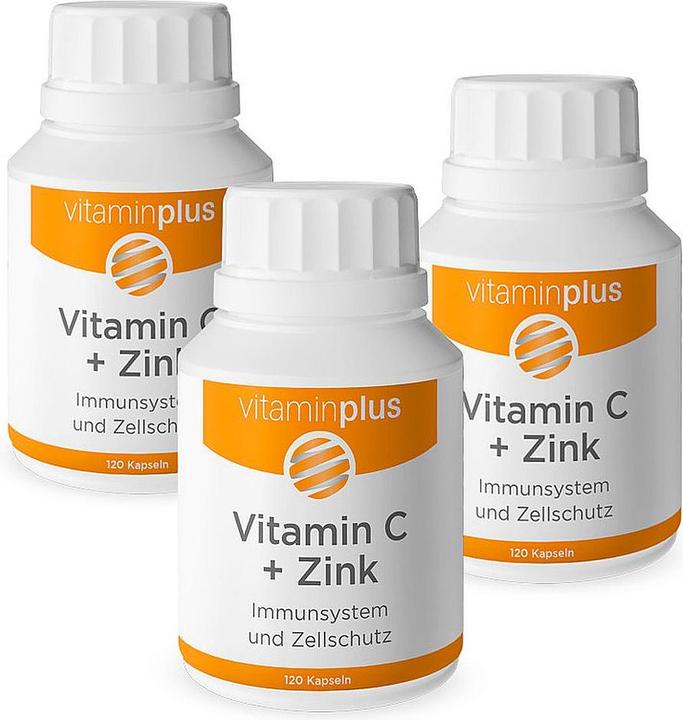 Produktbild Vitaminplus Vitamin C & Zink (120 Stück, Kapseln)
