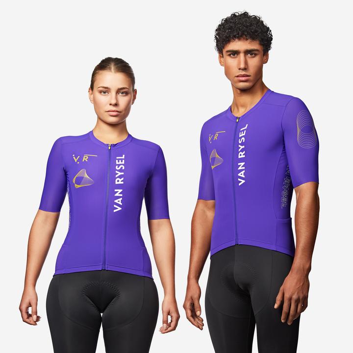 Van rysel Rennrad Radtrikot kurzarm Sommer Unisex Racer 2 lila (XXL)