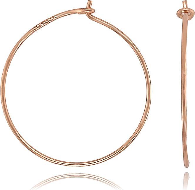 Actual product image Leyda Hoop earrings fine (Silver 925 1 micron yellow gold-plated 18 K)