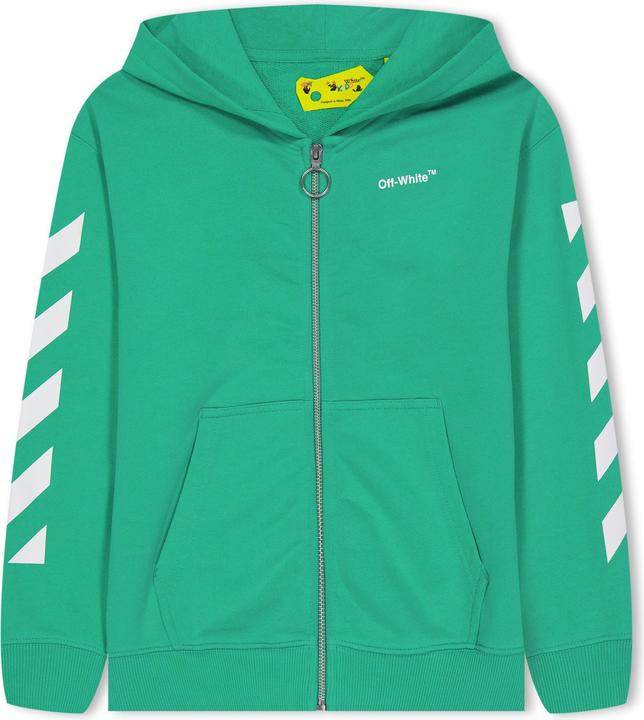 Immagine prodotto Off Helvetica Felpa con Cappuccio e Zip Intera Bambini (128)