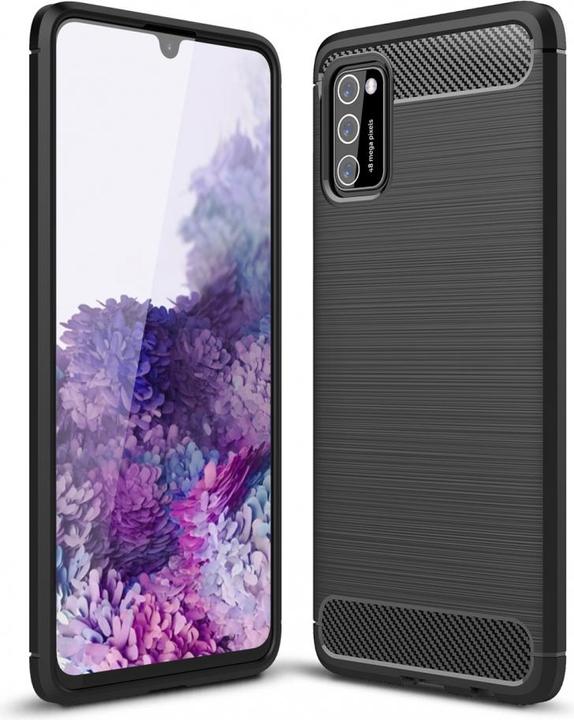 Produktbild Screenguard Samsung Galaxy A41 Hülle Carbon Brushed Soft TPU (Samsung Galaxy A41)