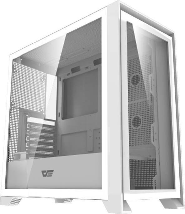 Image du produit Darkflash Tech Darkflash DRX90 Étui en verre pour ordinateur (blanc) (ITX, ATX)