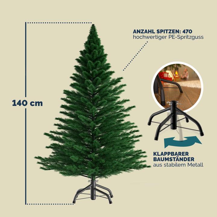 Produktbild Casaria Weihnachtsbaum (140 cm)