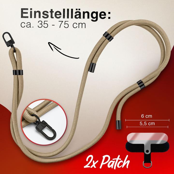 Immagine prodotto Nalia HoldMe Lanyard Handykette - Universal Trageband für Smartphones - Verstellbar, Soft & Elastisch