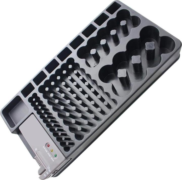 Produktbild AccuCell 2in1-Batterie-Organizer, Universal Akkubox für 1-110 Akku oder Batterien