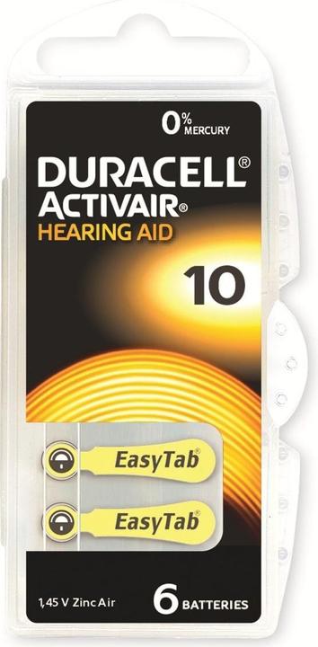 Produktbild Duracell Activair 10 (6 Stk., Gerätespezifisch, 90 mAh)