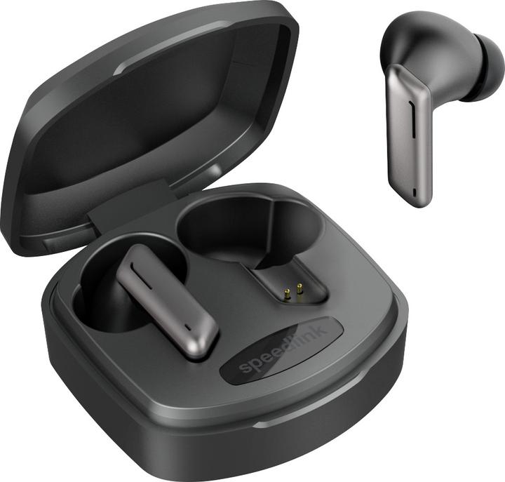 Speedlink VIVAS True Wireless In-Ear Headphones, grey In-Ear Headphones, black (12 h, Wireless)