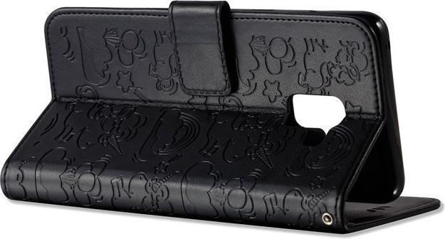 Actual product image MU Style Magnetic leather case with unicorn pattern (Samsung Galaxy A8 (2018))