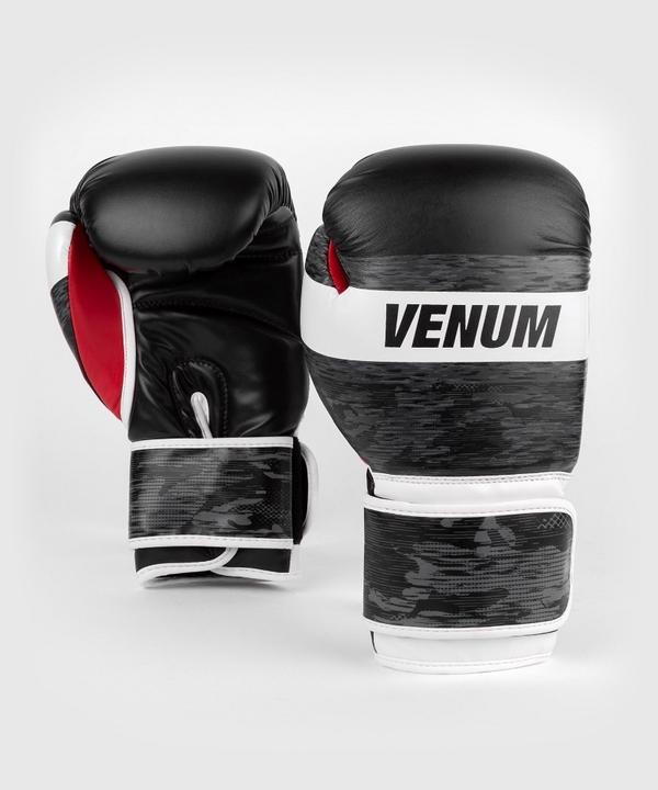 Actual product image Venum Bandit Boxing Gloves - Black/Grey (8 OZ)