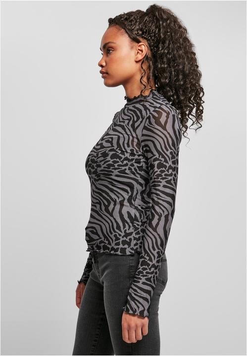 Immagine prodotto Urban Classics Donna AOP Mesh Turtleneck Longsleeve (XL)