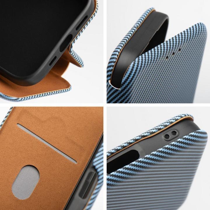 Actual product image OEM Back panel cover FOLIO Side Magnet book case for XIAOMI REDMI 14c blue (Xiaomi Redmi 14C)