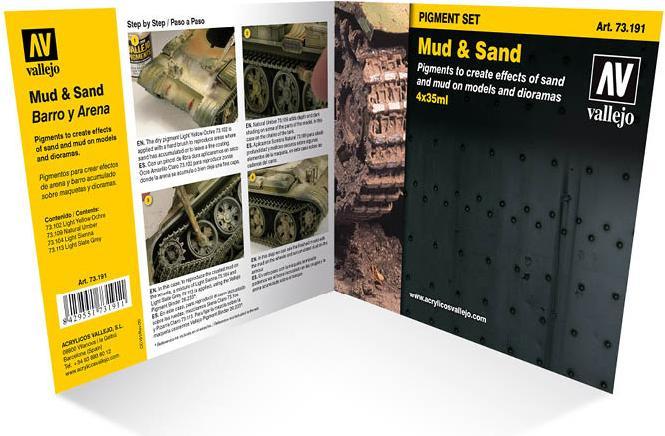 Produktbild Vallejo Mud and Sand Pigment-Set Farbpigmente