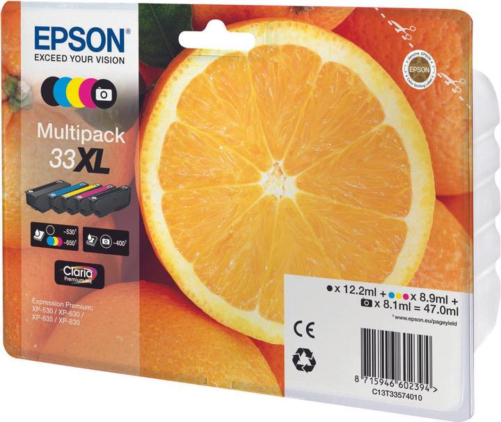 Image du produit Epson 33 Claria Premium Multipack (M, C, PBK, CF, Y)