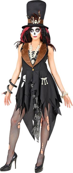 Produktbild Widmann Voodoo Priester Damenkostüm Kleid und Hut (XS)