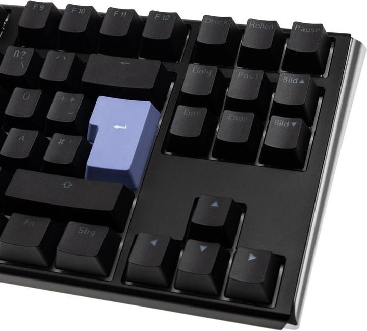 Actual product image Ducky One 3 Classic Black/White TKL Gaming Keyboard, RGB LED - MX-Clear (DE, Cable)