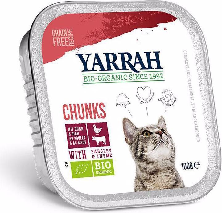 Immagine prodotto Yarrah BIO manzo e pollo da mangime umido (Senior, Adulto, Junior, 1 pz., 100 g)