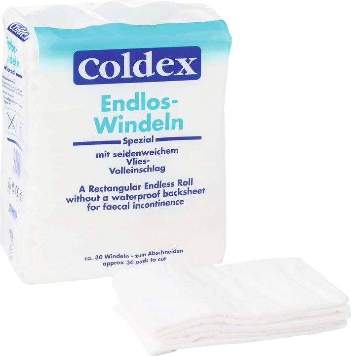 Produktbild Attends Coldex Endlos-Windeln mit seidenweichem Vlies-Volleinschlag, 30 St. Windeln (30 x)