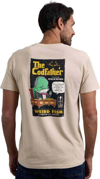 Actual product image Weird Fish Mens Codfather Back Print T-Shirt (M)