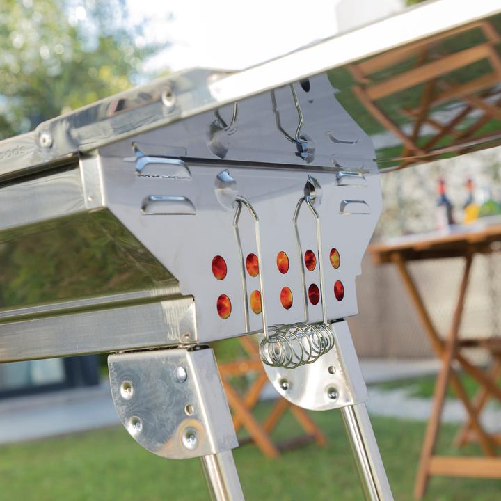 Actual product image InnovaGoods Portable charcoal barbecue - collapsible - stainless steel
