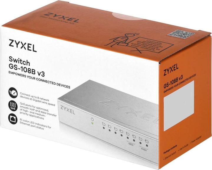 Productafbeelding Zyxel GS-108B v3 (8 Havens)