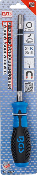 Actual product image BGS Flexible Hexagon Screwdriver 7 mm