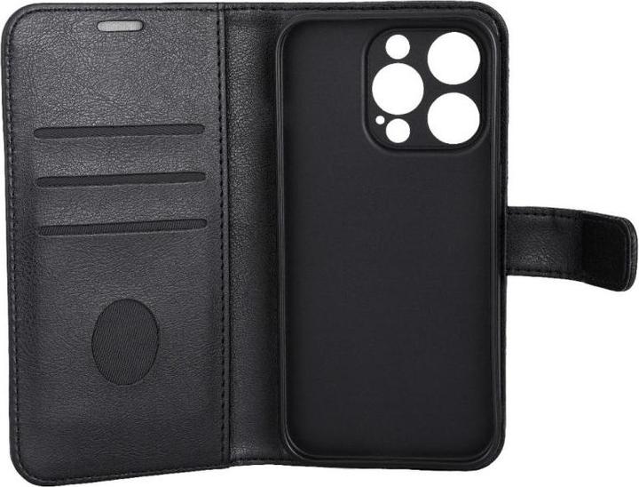 Actual product image Radicover Radiation Protection Wallet Vegan Leather iPhone 15 PRO Flipcover Black PU (Apple iPhone 15 Pro)