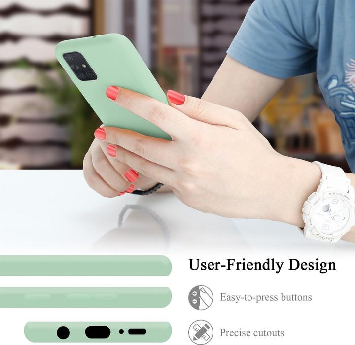 Actual product image Cadorabo TPU Liquid Silicone Case Cover (Samsung Galaxy A71)
