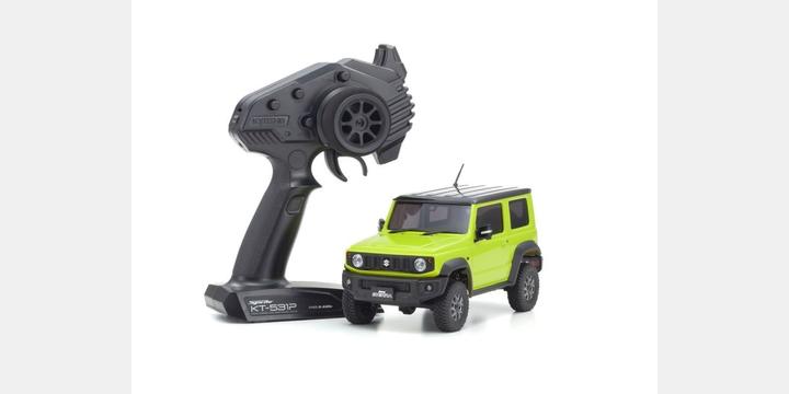 Actual product image Kyosho Mini-Z 4x4 Series Suzuki Jimny Sierra Kinetic Yellow RTR (RTR Ready-to-Run)