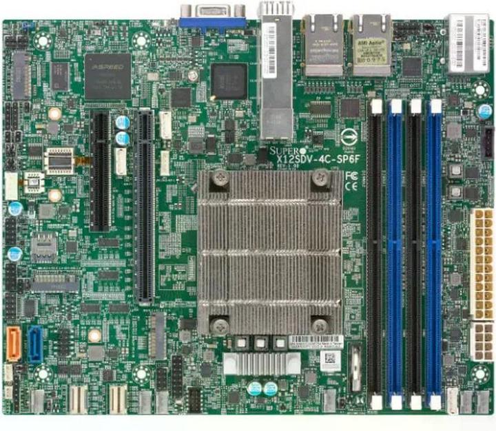 Immagine prodotto Supermicro Barebone IoT SuperServer 1U Intel Xeon D-1736NT (8C/16T) 2,7 GHz SYS-E300-12D-8CN6P