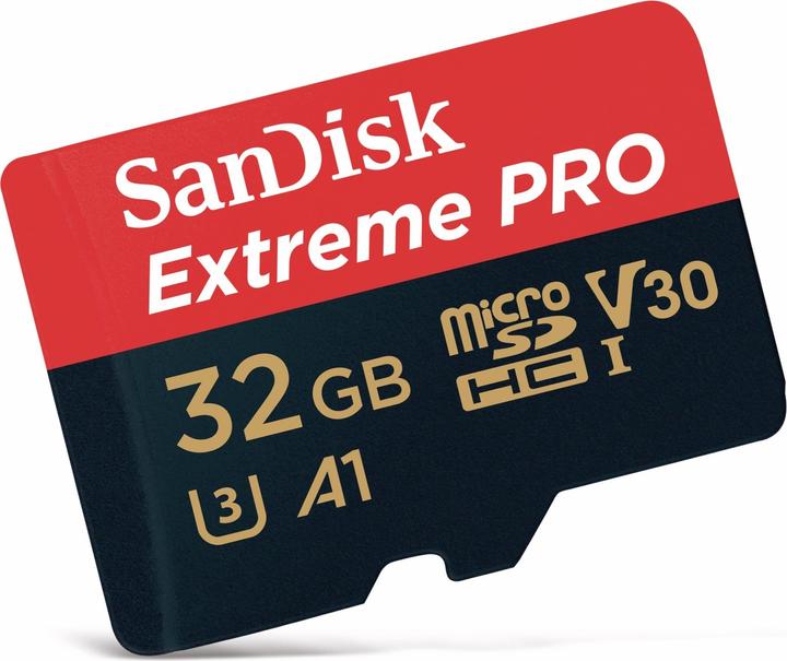 Image du produit SanDisk Extreme PRO UHS-I V30 (32 Go, microSDHC, U3, UHS-I)