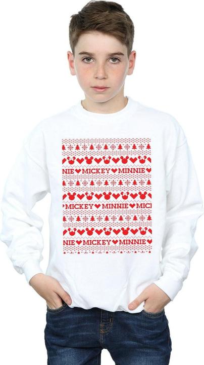 Immagine prodotto Disney Mickey And Minnie Christmas Fair Isle Felpa Ragazzi (128)