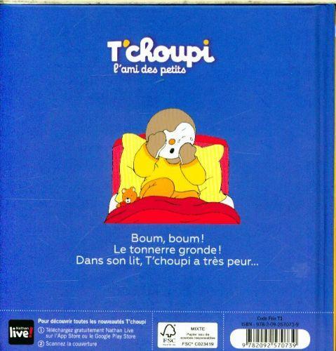 Actual product image T'choupi a peur de l'orage (French, Courtin Thierry, 2017)