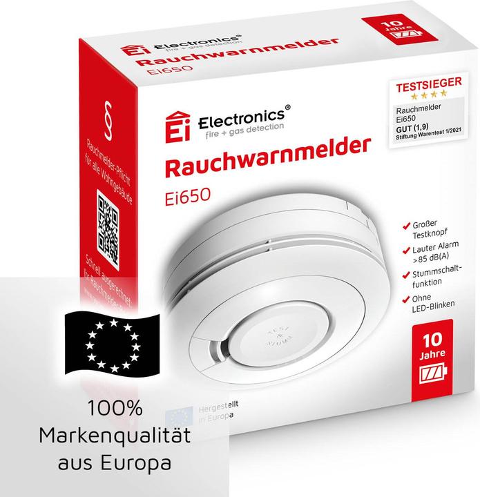 Actual product image Ei Electronics Ei650 smoke detector
