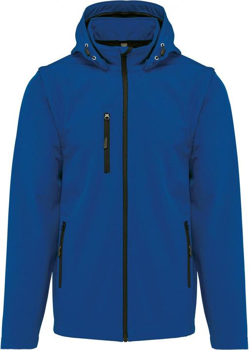 Produktbild Kariban Wasserdichte 3-lagige Jacke mit Kapuze und abnehmbaren Ärmeln in Übergrösse (4XL)
