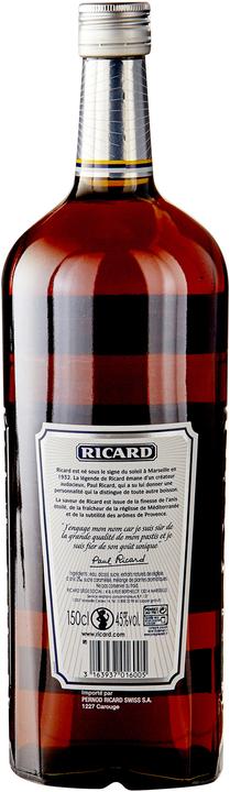 Image du produit Ricard Pastis 1,5 litre 45 % vol.