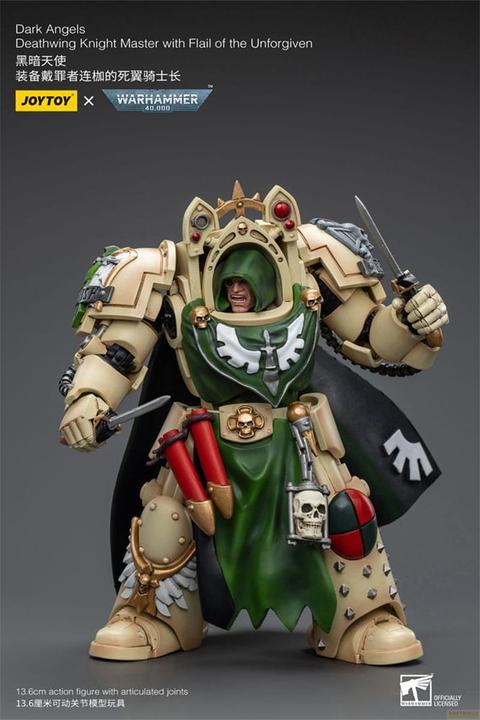 Produktbild Joy Toy Warhammer 40k Actionfigur 1/18 Dark Angels Deathwing Knight Master with Flail of the Unforgiven 12 c