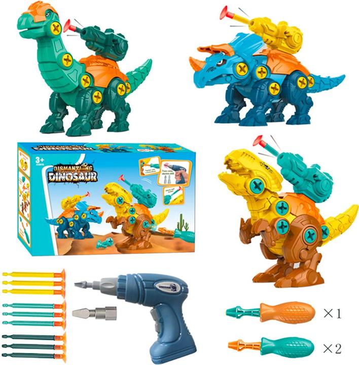 Produktbild VR Shinecon 3-in-1 Dinosaurier-Figuren zum Zusammenbauen