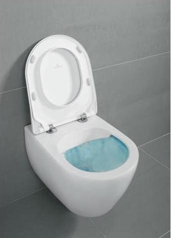 Immagine prodotto Villeroy & Boch WC basso Subway 2.0 DirectFlush, bordo aperto, bianco, montaggio a parete con rivestimento.