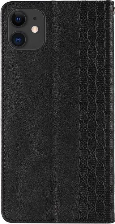 Image du produit Hurtel Étui Strap magnétique pour iPhone 13 Portefeuille + Mini Lanyard Pendentif Noir (Apple iPhone 13)