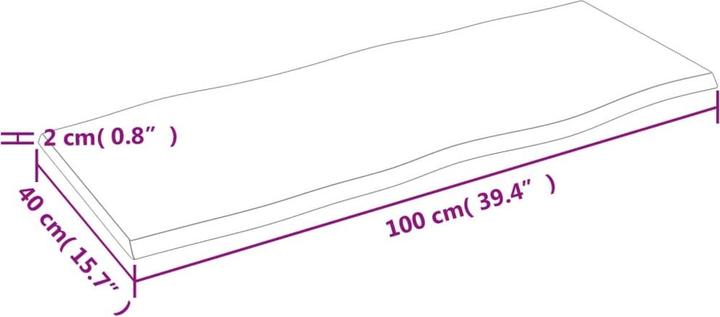 Produktbild VidaXL Chaim (100 x 40 x 2 cm)