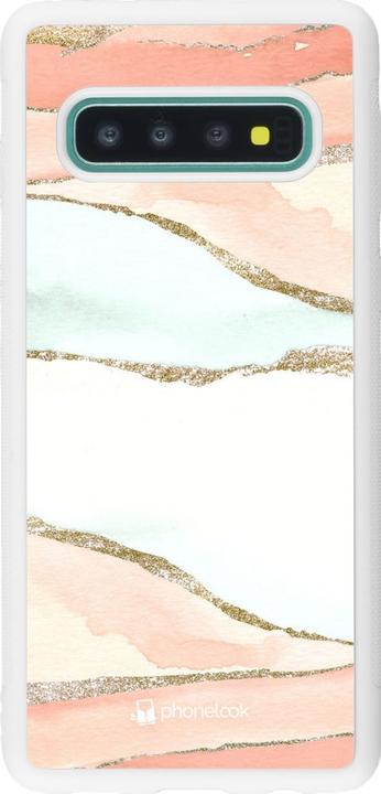 Image du produit PhoneLook Coque Silicone rigide blanc Shimmering Orange (Samsung Galaxy S10)