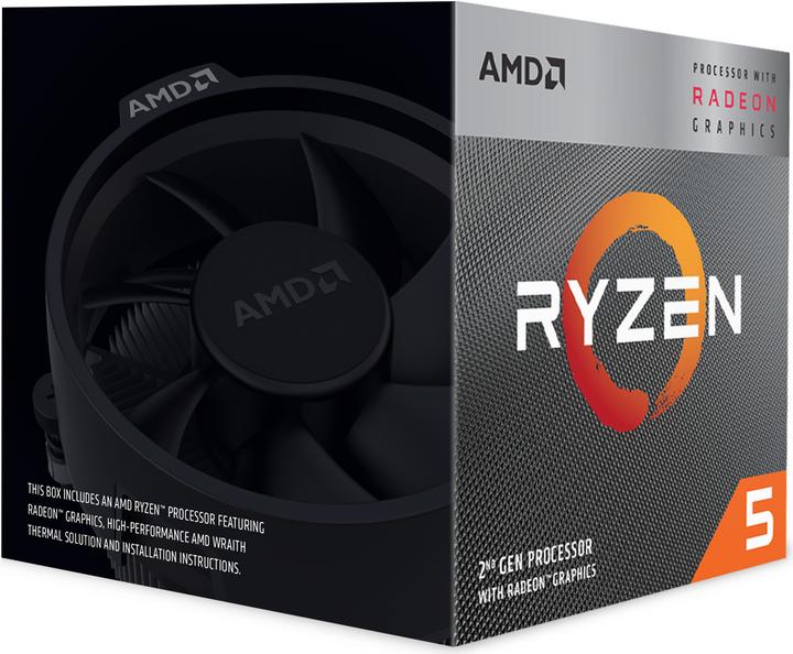 AMD Ryzen 5 3400G (AM4, 3.70 GHz, 4 -Core)