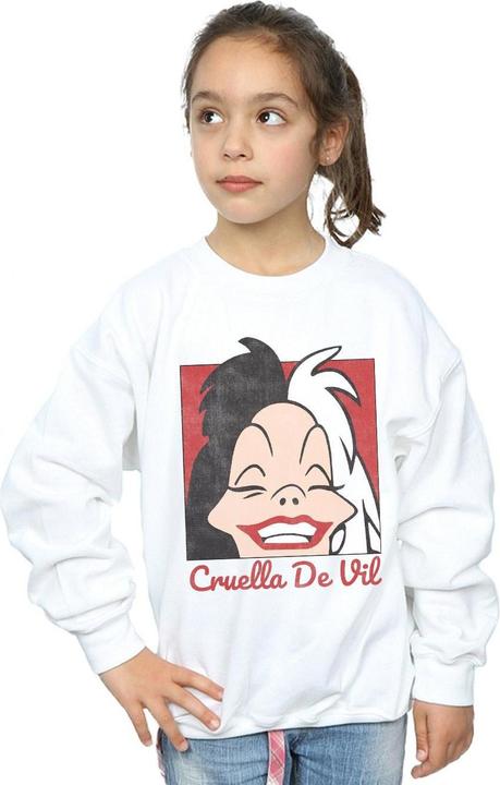 Immagine prodotto Disney Cruella De Vil Cropped Head Felpa Ragazze (140, 146)