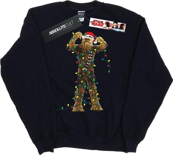 Immagine prodotto Star Wars Chewbacca Christmas Lights Felpa Ragazzi (140, 146)