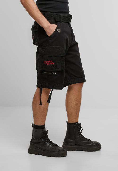 Produktbild Brandit Iron Maiden Savage Shorts The Number of The Beast black edition - 190545 (3XL)