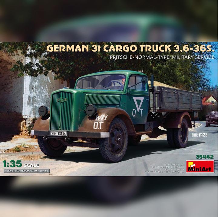 Produktbild 1:35 Dt. 3 To. Cargo Truck Pritschenw.