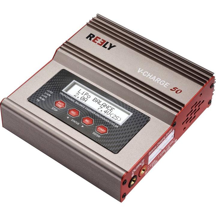 Reely V-Charge 50 Modellbau-Multifunktionsladegerät 12 V, 230 V 7 A LiIon, LiFeP