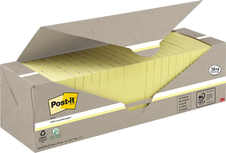 Actual product image Post-it Recycling Notes (76 x 76 mm)