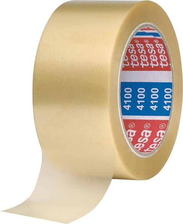 Produktbild Beiersdorf Pakketape Tesa 4100, PVC, 50 mm x 66 m, brun, pakke a 6 ruller (50 mm)